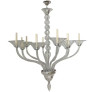PS2036 CLEAR MURANO GLASS CHANDELIER