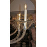 PS2036 CLEAR MURANO GLASS CHANDELIER