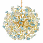 PS2104 32 LIGHTS CERAMIC FLOWER PENDANT