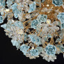 PS2104 32 LIGHTS CERAMIC FLOWER PENDANT
