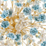 PS2104 32 LIGHTS CERAMIC FLOWER PENDANT