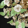 PS2105 18 LIGHTS CERAMIC FLOWER PENDANT