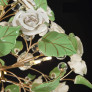 PS2105 18 LIGHTS CERAMIC FLOWER PENDANT