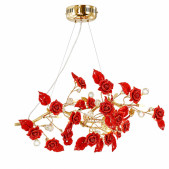 PS2106 9 LIGHTS CERAMIC FLOWER PENDANT