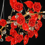 PS2106 9 LIGHTS CERAMIC FLOWER PENDANT