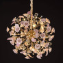PS2114 RETRO GOLD PASTORAL CERAMIC PENDANT