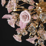 PS2114 RETRO GOLD PASTORAL CERAMIC PENDANT