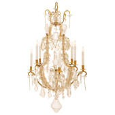 PS2638 Ormolu Cage Chandelier Small