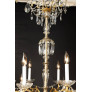 PS3036 XVI Bronze And Crystal Chandelier
