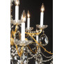 PS3036 XVI Bronze And Crystal Chandelier