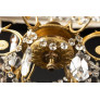 PS3036 XVI Bronze And Crystal Chandelier