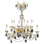 PS3037 French Louis XVI Bronze and Crystal Chandelier