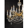 PS3037 French Louis XVI Bronze and Crystal Chandelier