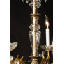 PS3037 French Louis XVI Bronze and Crystal Chandelier