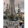PS3038 Louis XVI Style Bronze & Crystal Chandelier