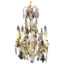PS3039 French Bronze and Crystal Gilt Chandelier