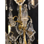 PS3039 French Bronze and Crystal Gilt Chandelier