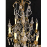 PS3039 French Bronze and Crystal Gilt Chandelier