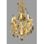 PS3039 French Bronze and Crystal Gilt Chandelier