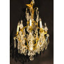 PS3039 French Bronze and Crystal Gilt Chandelier