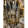 PS3039 French Bronze and Crystal Gilt Chandelier