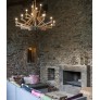 WM2718 PLYWOOD CHANDELIER