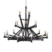 WM2718 PLYWOOD CHANDELIER
