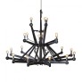 WM2718 PLYWOOD CHANDELIER