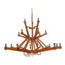 WM2718 PLYWOOD CHANDELIER