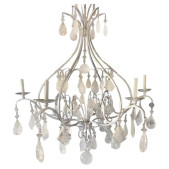 PS2628 LARGE SILVER LEAF CHANDELIER