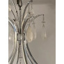 PS2628 LARGE SILVER LEAF CHANDELIER