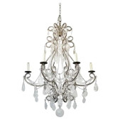 PS2629 VENETIAN ROCK CRYSTAL CHANDELIER