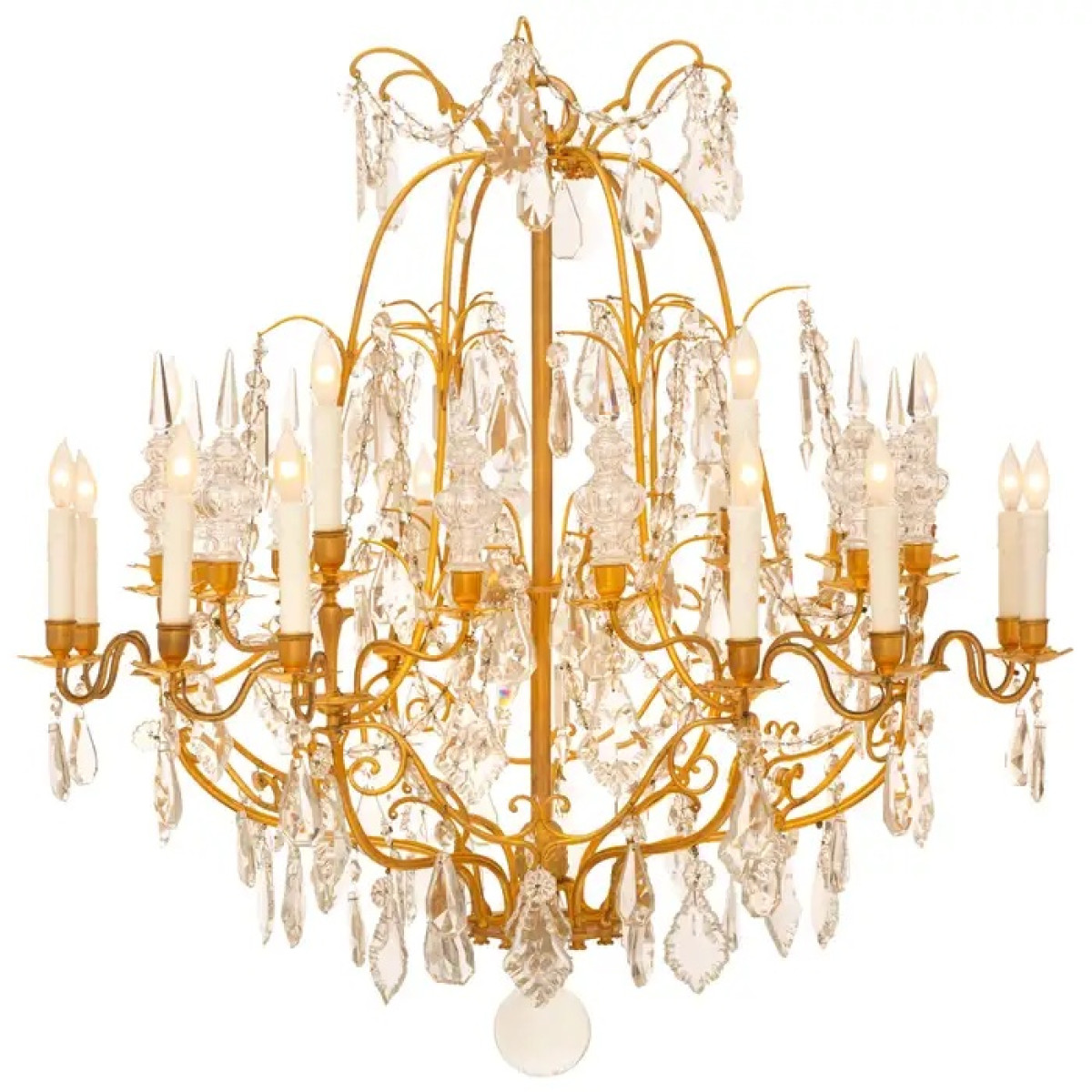 PS2637 ORMOLU CAGE CHANDELIER PS2637 ORMOLU CAGE CHANDELIER
