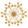 PS2637 ORMOLU CAGE CHANDELIER