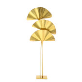PS1857 GINKGO LEAF BRASS FLOOR LAMP