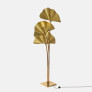 PS1857 GINKGO LEAF BRASS FLOOR LAMP