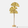 PS1857 GINKGO LEAF BRASS FLOOR LAMP
