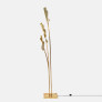 PS1857 GINKGO LEAF BRASS FLOOR LAMP