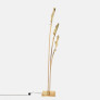 PS1857 GINKGO LEAF BRASS FLOOR LAMP