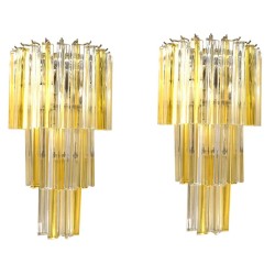 IQ2346 Glass Triedri Wall Sconces