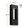WM2725  ATLANTIS LARGE WALL MOUNT LANTERN