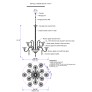 JR2036 Mille Nuits Gold Chandelier