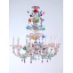 IQ8480 PINK GRAPES CHANDELIER